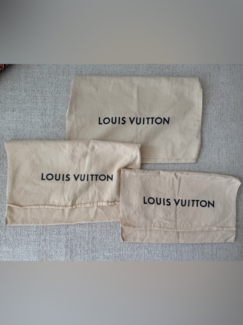 Louis Vuitton dust bag set